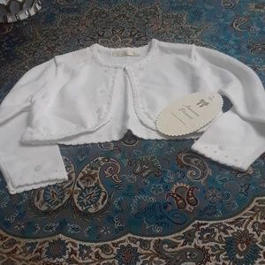 Toddler white sweater 2T